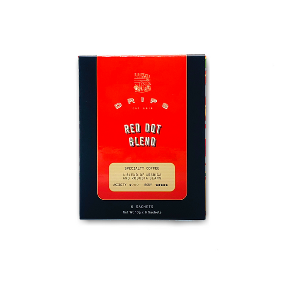 Hand Crafted Coffee Filter Sachet Box - Red Dot Blend - Drips Bakery Café