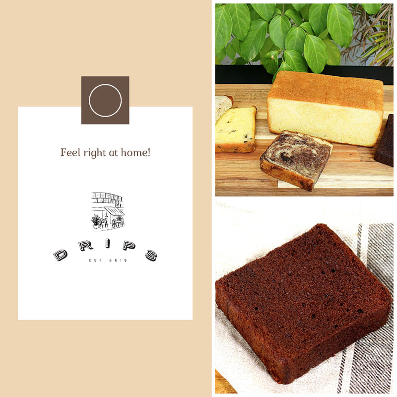 Dark Chocolate Pound Tea Cake - Drips Bakery Café