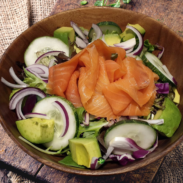 Smoked Salmon With Avocado Salad - Drips Bakery Café